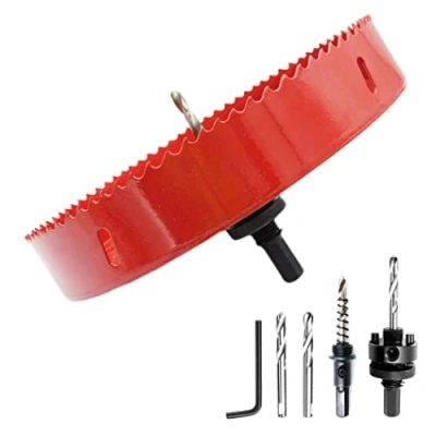 Image of 11.8 inch hole saw, LAIWEI 300mm cutter, with A2 heavy duty mandrel drill bit for drilling wood,aluminum profiles,drywall,PVC and other materials(11 13/16&quot;)