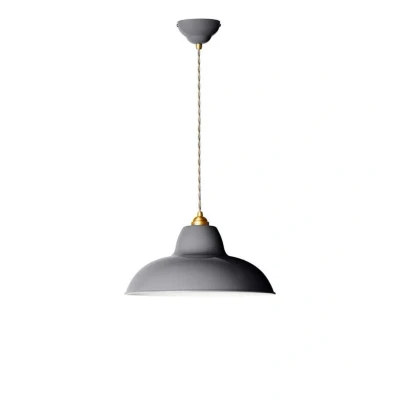 Image of Anglepoise Original 1227 Midi Wide Brass Pendant Elephant Grey