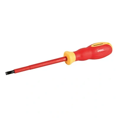 Image of Silverline VDE Soft Grip Electricians Screwdriver Slotted 1.0 x 5.5 125mm