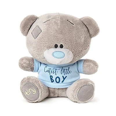 Image of Me to You Tiny Tatty Teddy Cutest Little Boy Baby Bear, Blue,grey