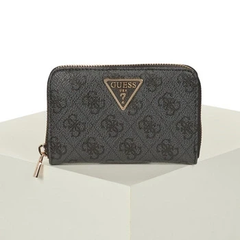Image of Guess KLAUREL MEDIUM ZIP AROUND women&#039;s Purse wallet in Black