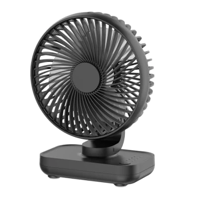 Image of Joneytech Rechargeable Desk Fan,4000mAh USB Battery Operated Portable Quiet Table Fan with 4 Speeds,Powerful Cooling Desktop Silent Small Electronic for Home Office Bedroom (Black)