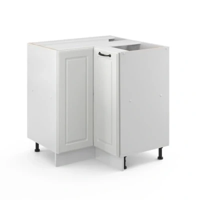 Image of Vicco Corner cabinet Raul, White country house/White, 75.6 cm without worktop