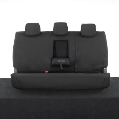 Image of My Van Seat Covers MVSC305B Tailored Waterproof Rear Black To Fit Ford Ranger T6 Wildtrak 2012 2018