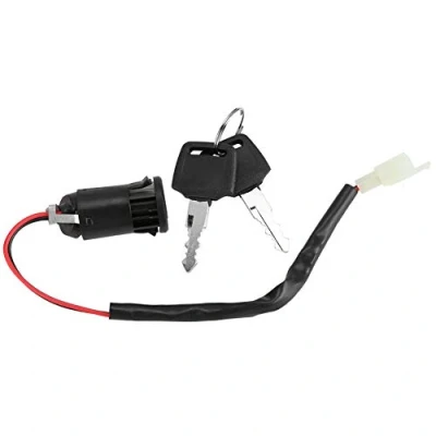 Image of Keenso Electric Scooter Key Ignition, 2 pcs Ignition Switch Lock and Set for Bike Tricycle Riding