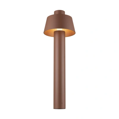 Image of SLV Photoni 75 path lamp, rust coloured, aluminium, height cm
