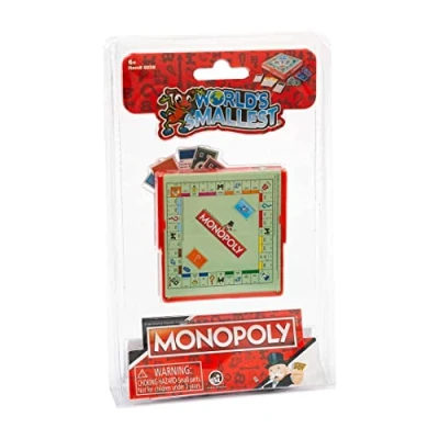 Image of Super Impulse 361224 Worlds Smallest Monopoly Board Game in the World as Mini Version, from 8 Years