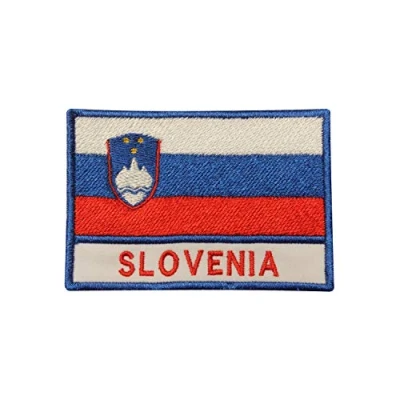 Image of Slovenia National Flag Iron On Patch Sew Embroidered Patch/Badge for Clothes