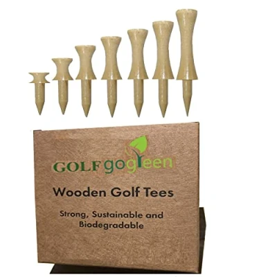 Image of Bamboo Castle (Graduated) Golf Tee Packs (Orange 70mm)