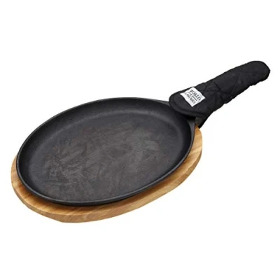Image of KitchenCraft World Of Flavours Mexican Cast Iron Fajita Sizzler