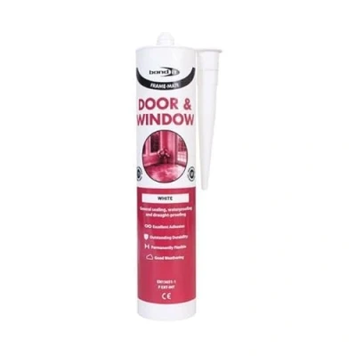 Image of Bond It Frame Mate Door &amp; Window Silicone Sealing Draught Proofing Sealant Laminates Flooring Windows Parquet 310ml (White)