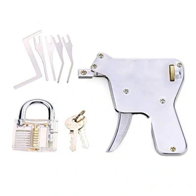 Image of TPM Go Multi Lock Pick Gun with Transparent Practice Lock,Unlock Door Lock,Simplicity of Operator(UP)