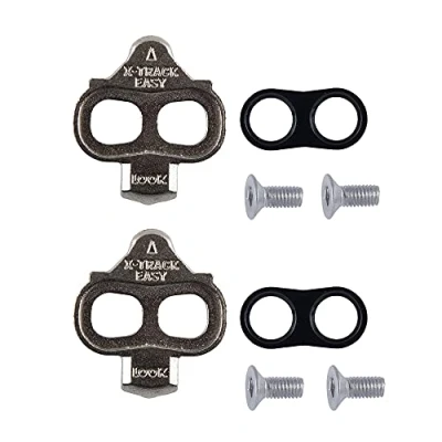 Image of LOOK Cycle X TRACK EASY Cleats Multidirectional Disengagement Ultra Compact Lightweight Angular Freedom 6 for MTB, Compatible with all SPD Standard Pedals