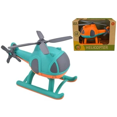 Image of KandyToys Eco friendly Toy Helicopter Sustainable Gift Kids Toys Two Assorted Colours