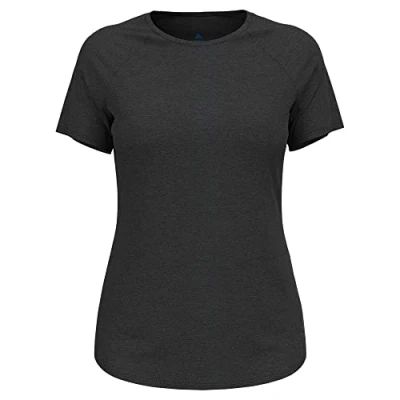 Image of Odlo Women Short Sleeve Running Shirt ESSENTIAL 365, black melange, M