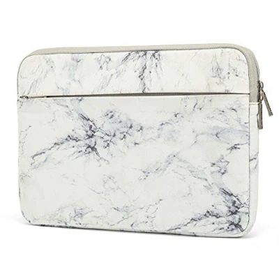 Image of KAYOND Nylon Fabric 15 Inch laptop sleeve, for 15.4 15.6 Notebook Computer and Macbook pro 16, Water Repellent bag,Shockproof case (15 inch, White)