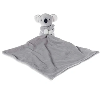 Image of Apricot Lamb Stuffed Animals Security Blanket Gray Koala Infant Nursery Character Luxury Snuggler Plush (Gray Koala, 14 Inches)
