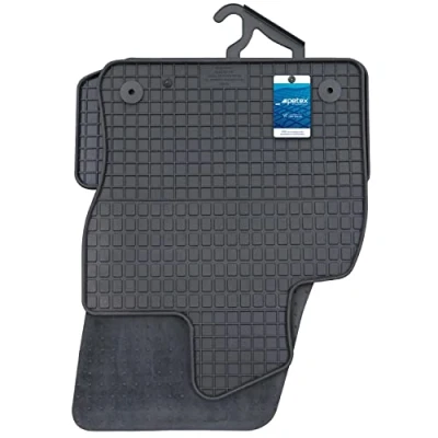 Image of PETEX 20110 Rubber Mats for Karoq from 43040 Floor Black Set of 4