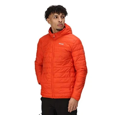 Image of Regatta Mens Hooded Hillpack Jacket Rusty Orange XXXL
