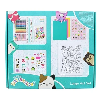 Image of Blueprint Collections Squishmallows Large Art Set Mega Stationery Colouring