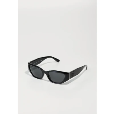 Image of Ralph Lauren Woman RL8231U 500187 Sunglasses Injected Black Grey Squared Normal