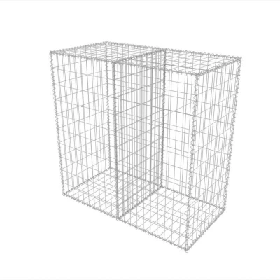 Image of vidaXL Gabion Basket Galvanised Steel 100x50x100 cm