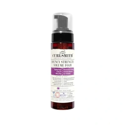 Image of Curlsmith Bouncy Strength Volume Foam, Styling Foam for Curly &amp; Wavy Hair, Light Hold (222ml)