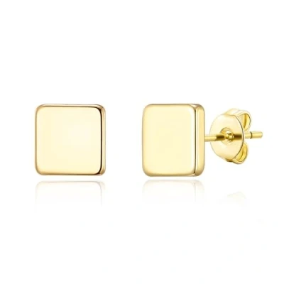 Image of Philip Jones Gold Plated Square Stud Earrings