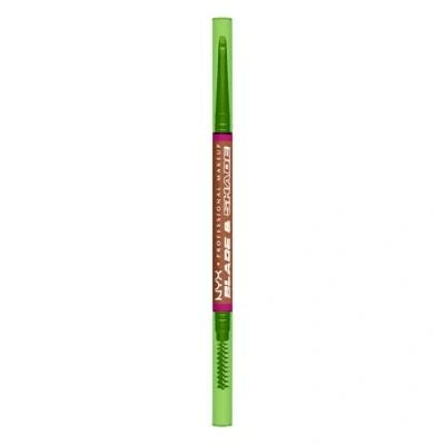 Image of NYX Professional Makeup Eyebrow Pencil, Nano Precision Brows, Smudge Proof Formula, Up to 16H Wear, Blade &amp; Shade, Auburn, 1 count