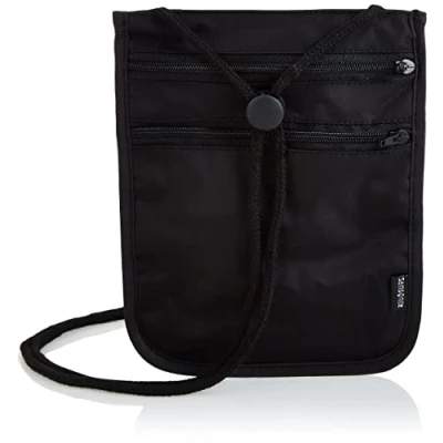 Image of Samsonite Unisex Adult RFID Security Neck Pouch, Black, One Size, Pouch