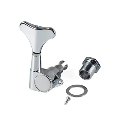 Image of jojnsha Bass Tuner Electric Tuning Peg Guitar Opened Machine Head Knobs Replacement for 4 String Right/Left Hand