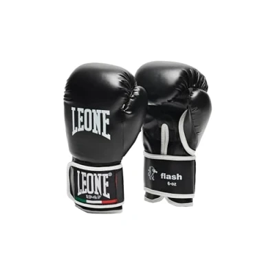Image of LEONE 1947, Flash Boxing Gloves, Unisex Child, Black, 6 OZ, GN083