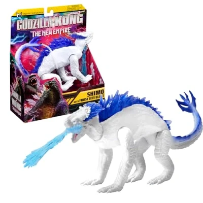 Image of MonsterVerse Godzilla x Kong: The New Empire, 6 Inch Shimo Action Figure Toy, Iconic Collectable Movie Character, Includes Realistic Frost Bite Blast Feature, Toy Suitable for Ages 4 Years+