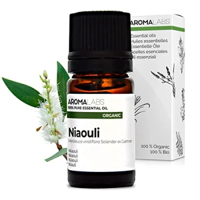Image of Bio Niaouli Essential Oil 5mL 100% Pure, Natural, Chemotyped and AB Certified AROMA LABS (French Brand)