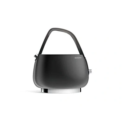 Image of BUGATTI Jackie electric kettle with limescale filter, modern and elegant design. 18/10 stainless steel body. Capacity 1.20l 2400W. Ideal for tea herbal teas. (Smokey)