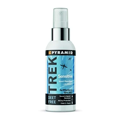 Image of Pyramid Trek Sensitive No DEET Insect/Mosquito Repellent FREE Saltidin Spray 60ml