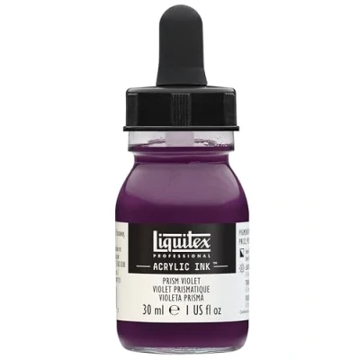 Image of Liquitex 4260391 Liquid Professional Acrylic Paints Ink, 30 ml, Highly Pigmented Airbrush Paint, Prism Violet