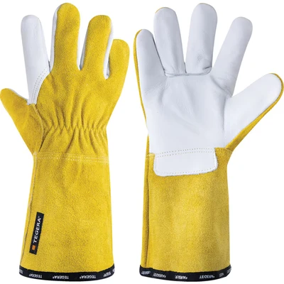 Image of Ejendals 8 Tegera Yellow/White Heat Resistant Gloves Size 10