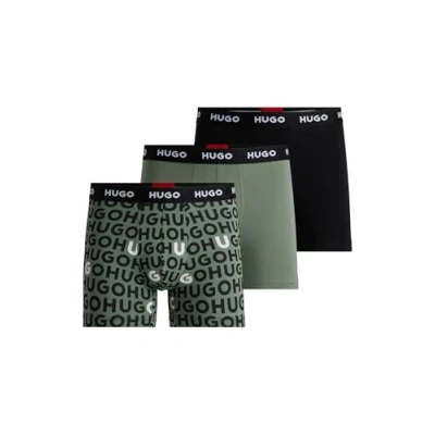 Image of HUGO Design 3 PACK Pants, Men&#039;s, Size: Medium, Khaki/black/white