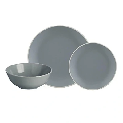 Image of Mason Cash Classic Collection Grey 12 Piece Dinner Set