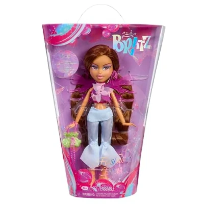 Image of Bratz Fashion Pixiez Yasmin Collectible Fantasy Doll with Real Fashions and Accessories, Wings Transform into a Ring