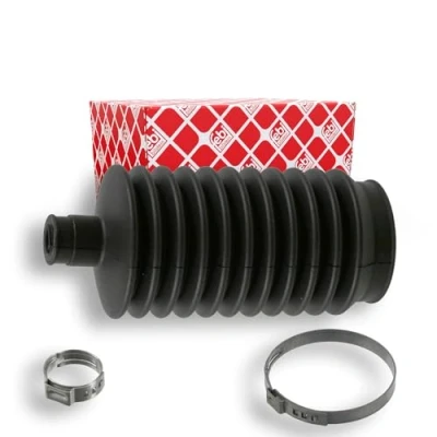 Image of 406618, 406618S, 406618S1 Bellow, steering FEBI BILSTEIN 12811 Rubber Front Axle Left with clamps