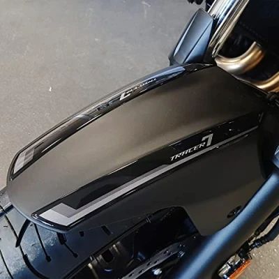 Image of Resin Bike Motorcycle 3D Stickers Compatible with Yamaha Tracer 7 2021. Front Fender Protection from Bumps and Scratches. Gadget Moto