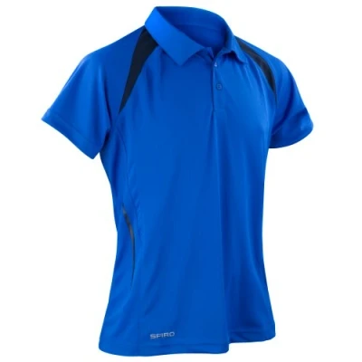 Image of Spiro Mens Sports Team Spirit Performance Polo Shirt (4XL) (Royal/Navy)