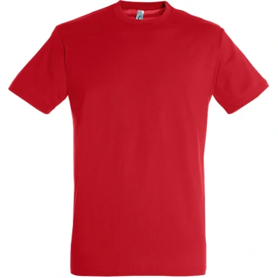 Image of SOLS Mens Regent Short Sleeve T Shirt (Tango Red) Cotton Size Medium