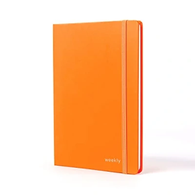 Image of Jumble &amp; Co Moodler A5 Week to View Undated Diary Burnt Out Orange