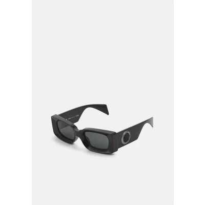Image of Versace Unisex VE4474U GB1/87 Sunglasses Injected Black Grey Squared Normal