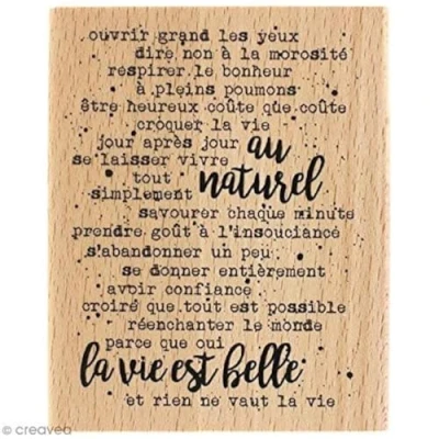 Image of Florilèges Design Stamp, Wood, natural, 10 x 8 2.5 cm