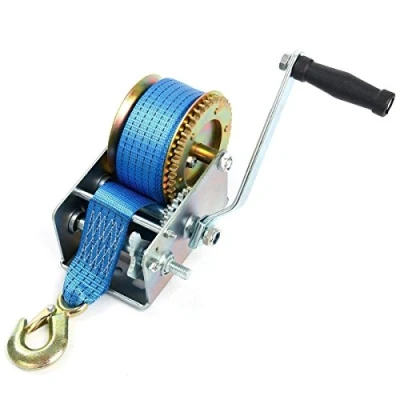 Image of FreeTec 1130Kgs (2500Lbs) Manual Hand Winch with 10m Strap for Boat Trailer Caravan Marine