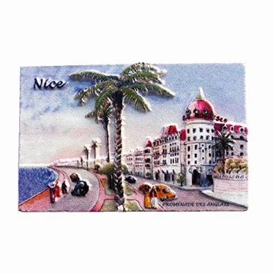 Image of Nice Alpes Maritimes France 3D Fridge Magnet Travel Souvenir Gift Collection, Home &amp; Kitchen Decoration Magnetic Sticker Refrigerator